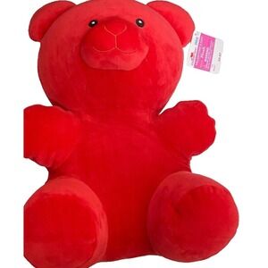 RED GUMMY BEAR Valentine's Day 15" Way To Celebrate Plush‎ NWT